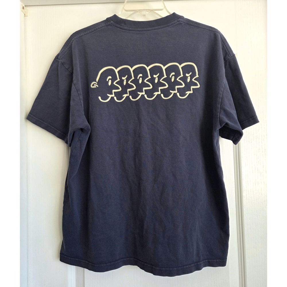 Polar Skate Co Mens Jacob Faces Gray Blue Graphic T-Shirt Sz M Skater Streetwear
